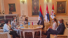 30 September 2021 National Assembly Speaker Ivica Dacic in meeting with the Director of the UNICEF Office in Belgrade